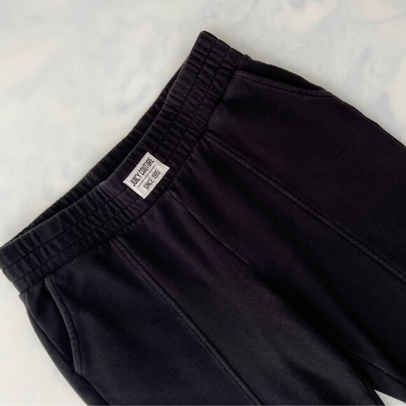 Juicy Couture Logo Black Fleece Jogger Sweatpants - Picture 4 of 7